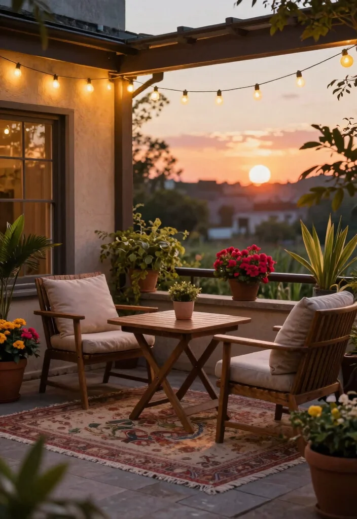 15 Apartment Patio Gardens Ideas: Green Urban Retreats - 3. Cozy Seating Nooks 1