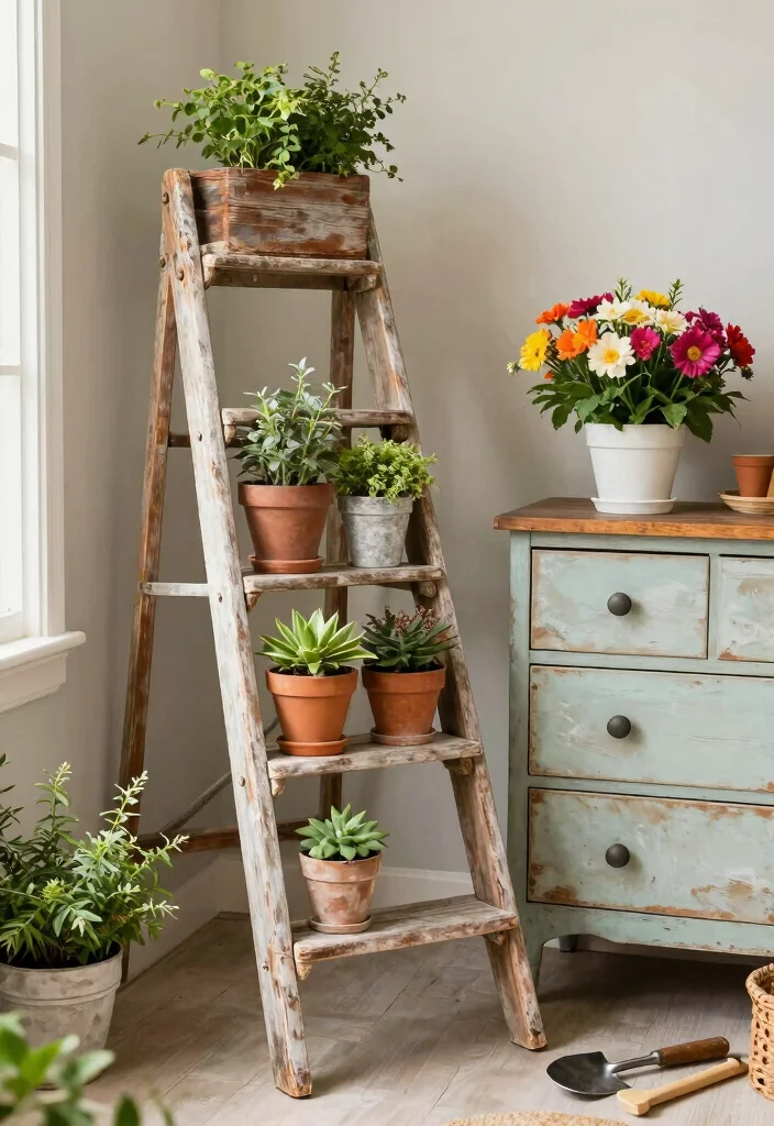 15 Apartment Patio Gardens Ideas: Green Urban Retreats - 8. Repurposed Furniture Planters 1