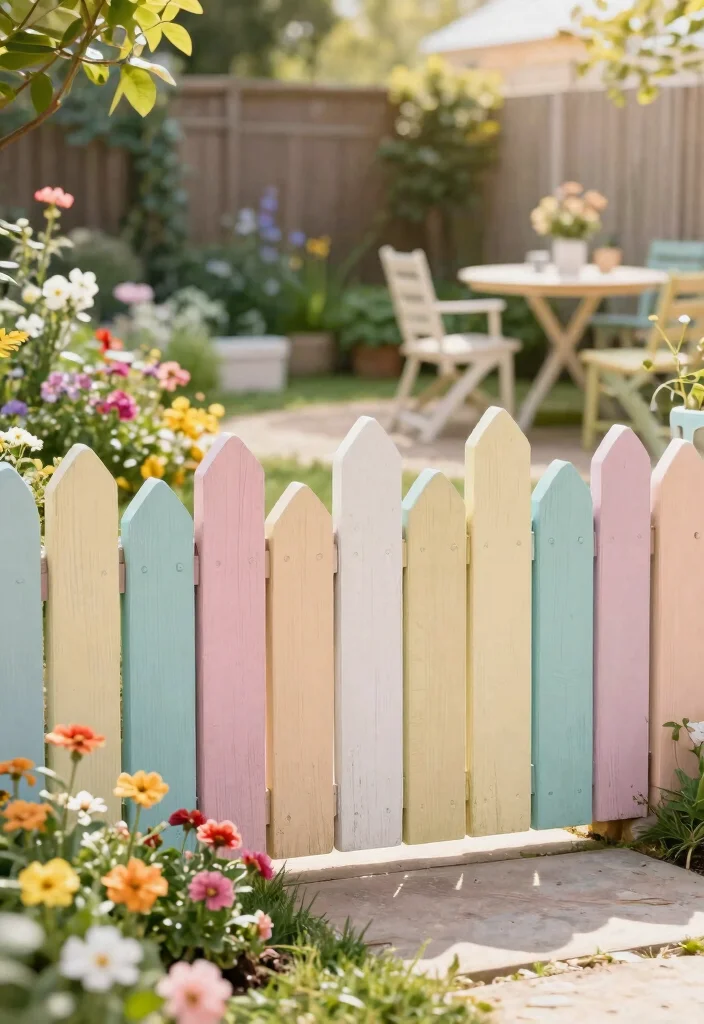 15 Cheap Fence Ideas: Budget-Friendly Solutions - 10. Decorative Garden Fence 1