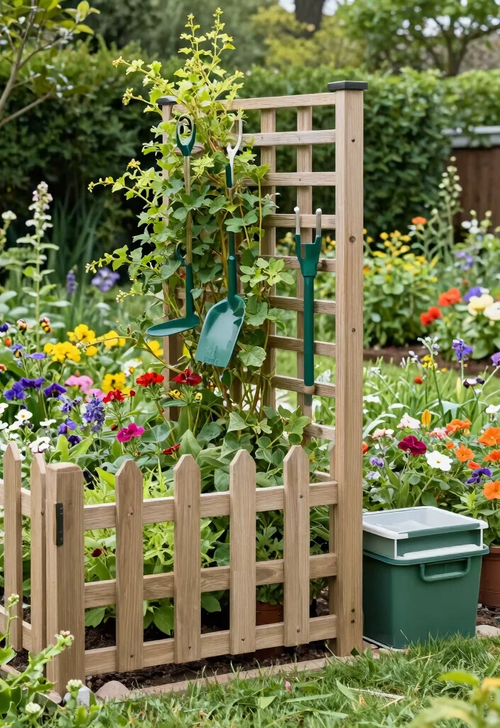 15 Dog Ear Fence Ideas for a Classic Backyard Look 10 15 Dog Ear Fence Ideas for a Classic Backyard Look - 10. Functional Elements 1