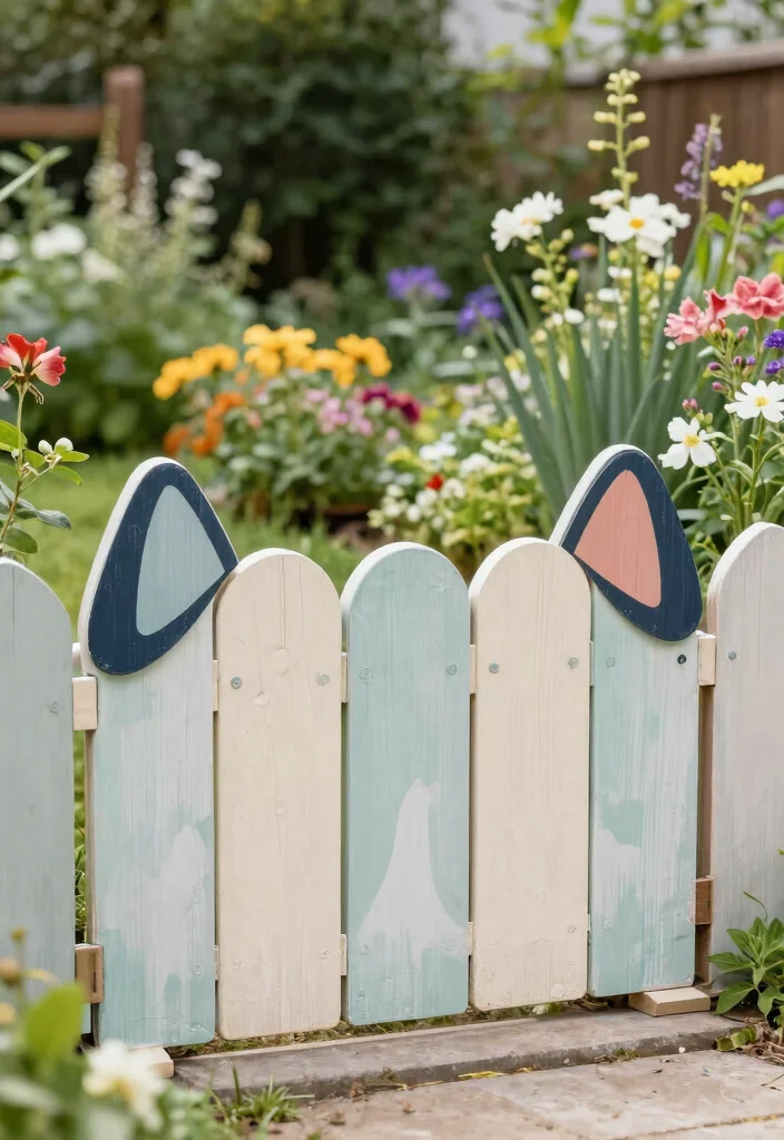 15 Dog Ear Fence Ideas for a Classic Backyard Look 11 15 Dog Ear Fence Ideas for a Classic Backyard Look - 11. Custom Designs 1