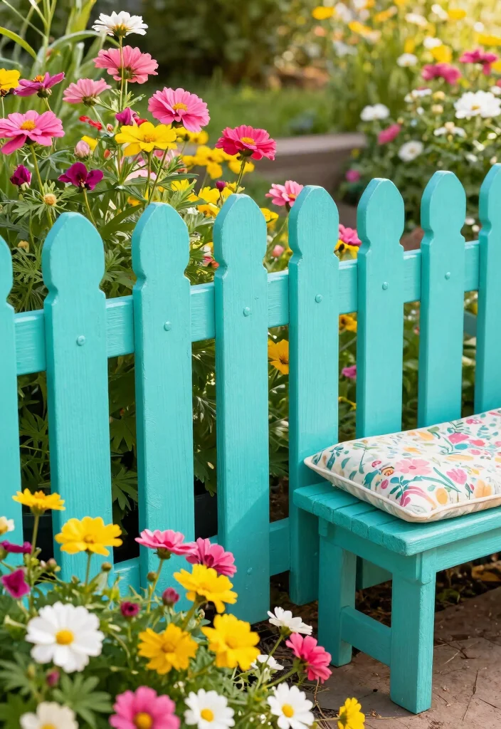 15 Dog Ear Fence Ideas for a Classic Backyard Look 2 15 Dog Ear Fence Ideas for a Classic Backyard Look - 2. Painted Perfection 1
