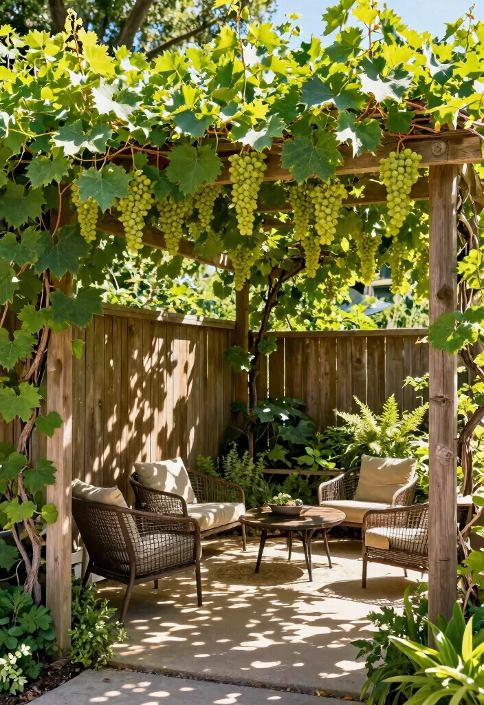 15 Espalier Fruit Trees Fence Ideas for Productive Living Walls 5 15 Espalier Fruit Trees Fence Ideas for Productive Living Walls - 5. Grapevine Espalier Trellis 1