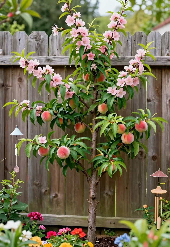 15 Espalier Fruit Trees Fence Ideas for Productive Living Walls 7 15 Espalier Fruit Trees Fence Ideas for Productive Living Walls - 7. Peach Tree Treasure 1