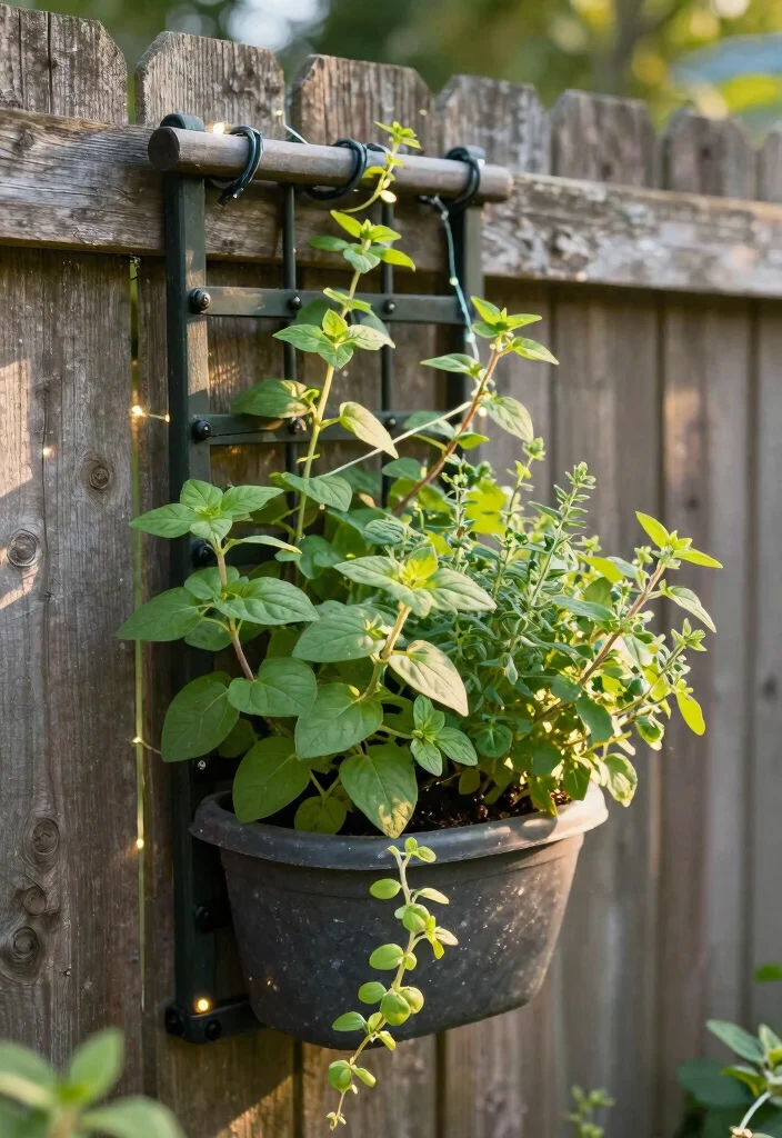 15 Herb Planter Ideas Outdoors for a Fresh Kitchen Garden 13 15 Herb Planter Ideas Outdoors for a Fresh Kitchen Garden - 13. Hanging Wall Planter with Trellis 1