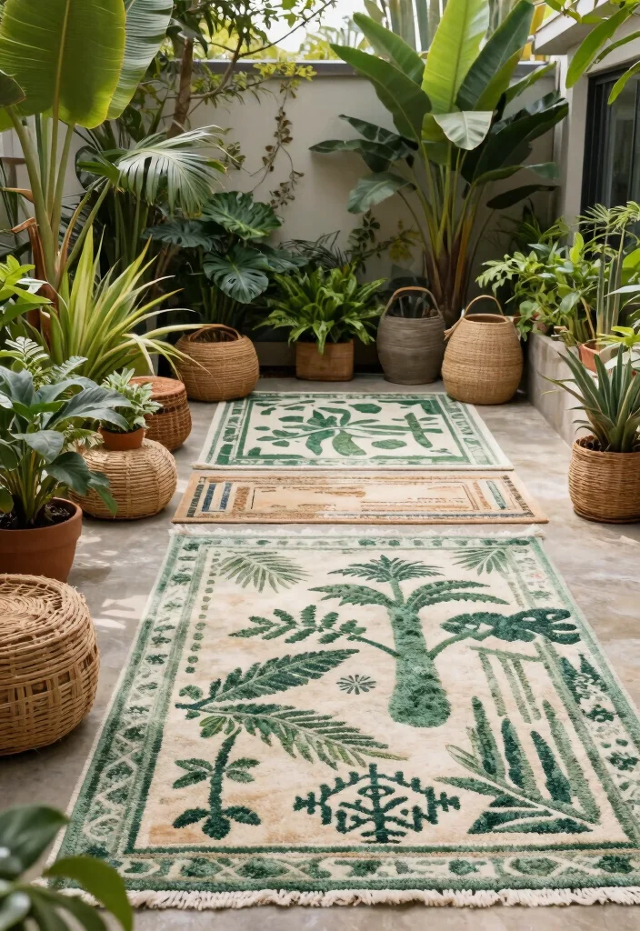 15 Outdoor Rugs Patio Ideas: Color & Comfort Underfoot - 15. Sustainability as a Priority 1