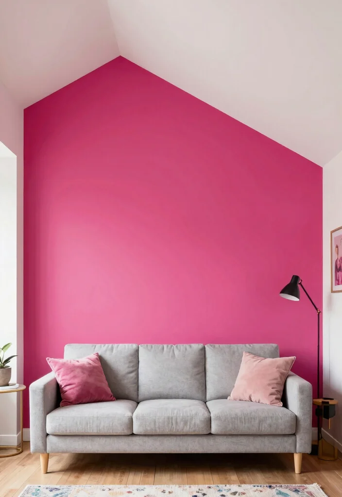 15 Slanted Ceiling Living Room Ideas: Smart Cozy Angles 10 15 Slanted Ceiling Living Room Ideas: Smart Cozy Angles - 10. Incorporate Bold Accent Walls 1