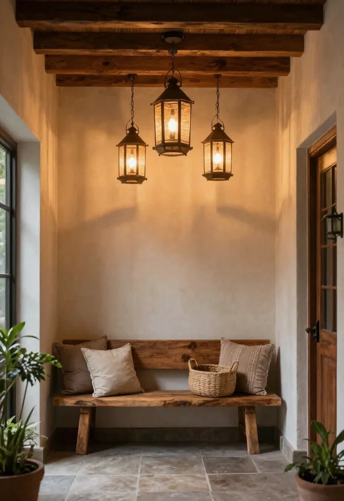 15 Wood Ceiling Lighting Ideas for a Cozy Ambient Glow - 3. Rustic Lanterns for a Touch of Whimsy 1
