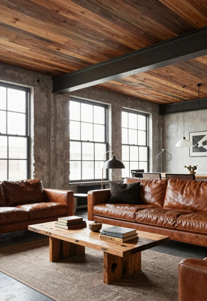 16 Ceiling Wood Panels Ideas: Warm Natural Texture - 13. Industrial Wood Panel Ceilings 1