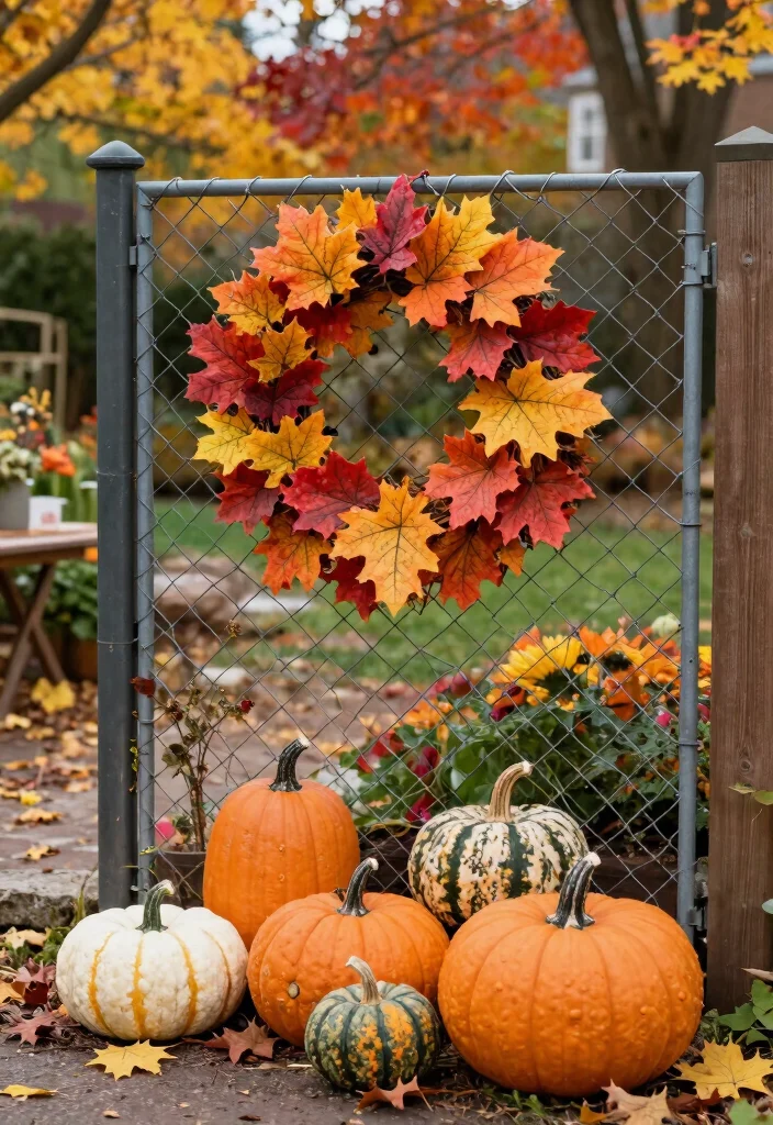 16 Chain Link Fence Decorating Ideas: Creative Privacy Hacks - 11. Seasonal Decorations 1