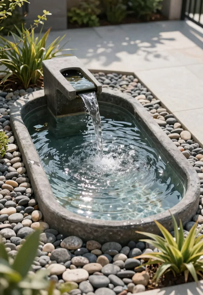 16 Cozy Patio Ideas for Small Spaces: Warm, Inviting Nooks 7 16 Cozy Patio Ideas for Small Spaces: Warm, Inviting Nooks - 7. Compact Water Feature 1