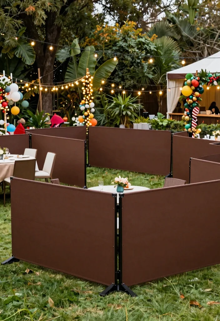 16 Dark Brown Fence Ideas Rich Grounded Appeal - 15. Removable Fence Panels 1