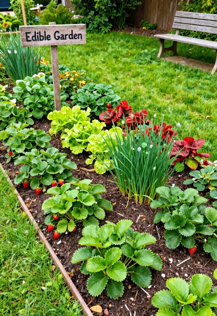 16 Fence Edging Ideas for Neat Polished Borders - 8. Edible Borders 1