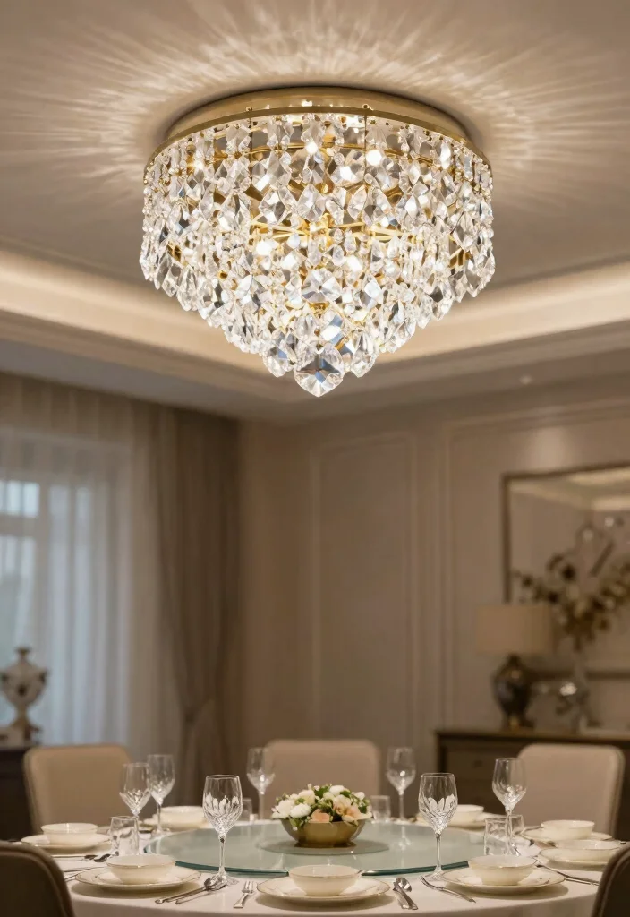 16 Flush Mount Ceiling Lights Ideas Sleek Low Profile Glow - 10. Crystal Flush Mount 1