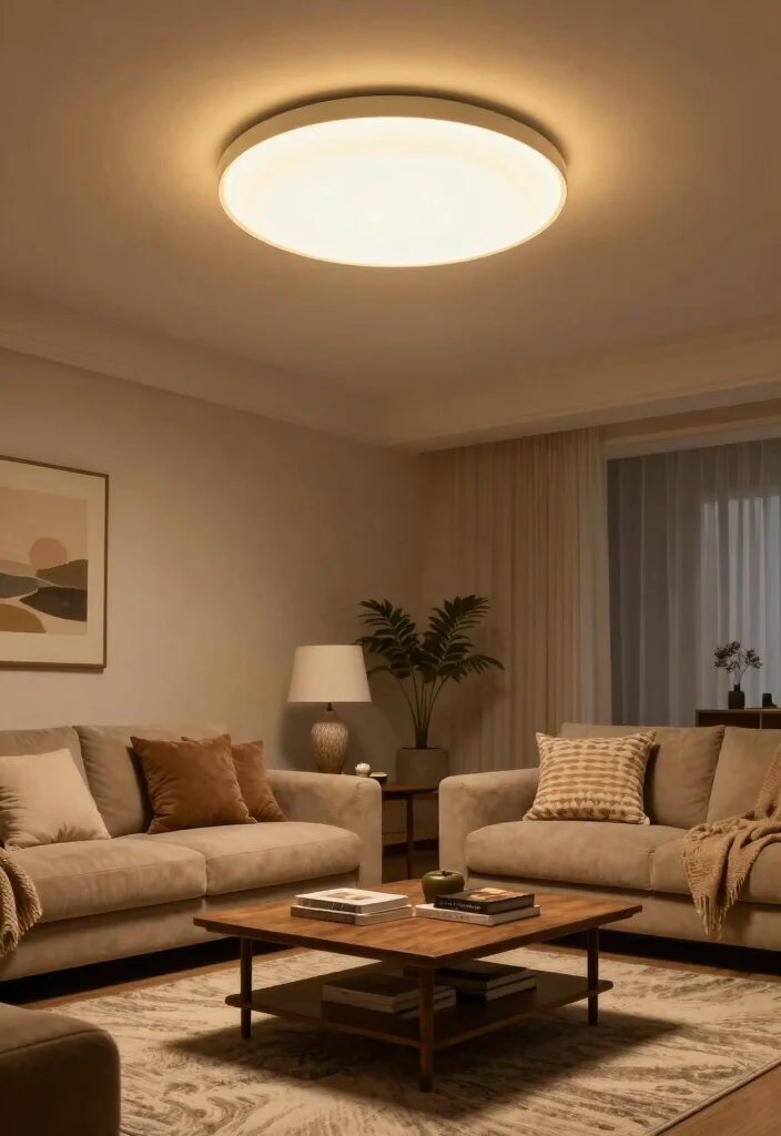 16 Flush Mount Ceiling Lights Ideas Sleek Low Profile Glow - 14. Classic Round Flush Mount 1