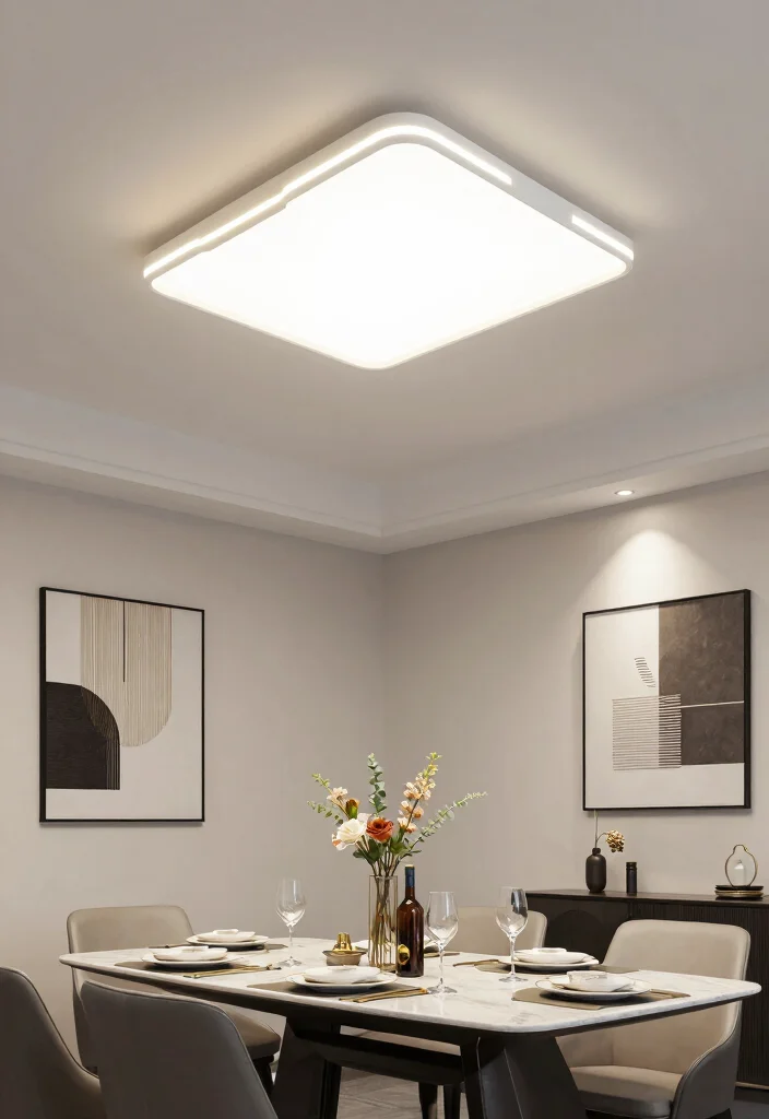 16 Flush Mount Ceiling Lights Ideas Sleek Low Profile Glow - 15. Artistic LED Flush Mount 1