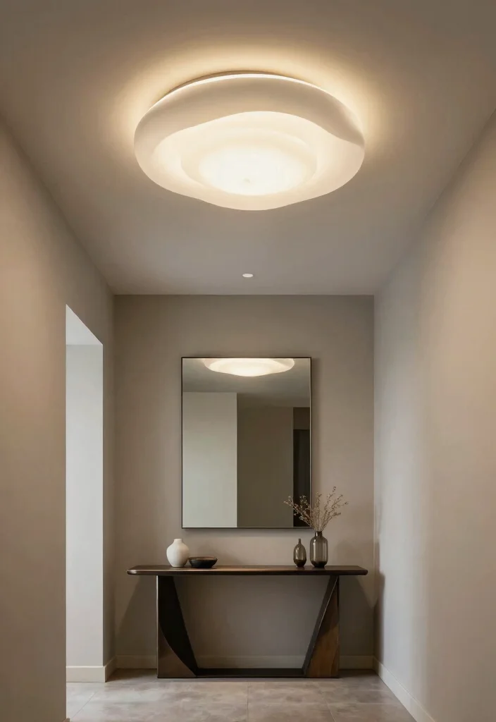 16 Flush Mount Ceiling Lights Ideas Sleek Low Profile Glow - 7. Artistic Sculptural Flush Mount 1