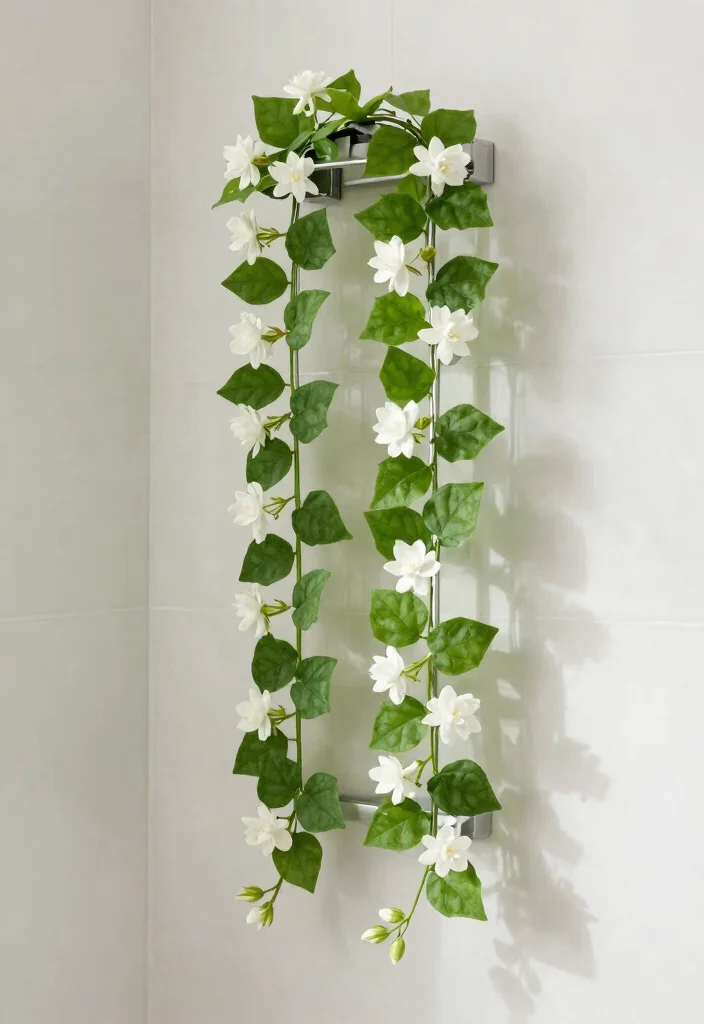 16 Jasmine Vine Trellis Ideas: Lush Fragrant Screens 10 16 Jasmine Vine Trellis Ideas: Lush Fragrant Screens - 10. Shower Trellis 1