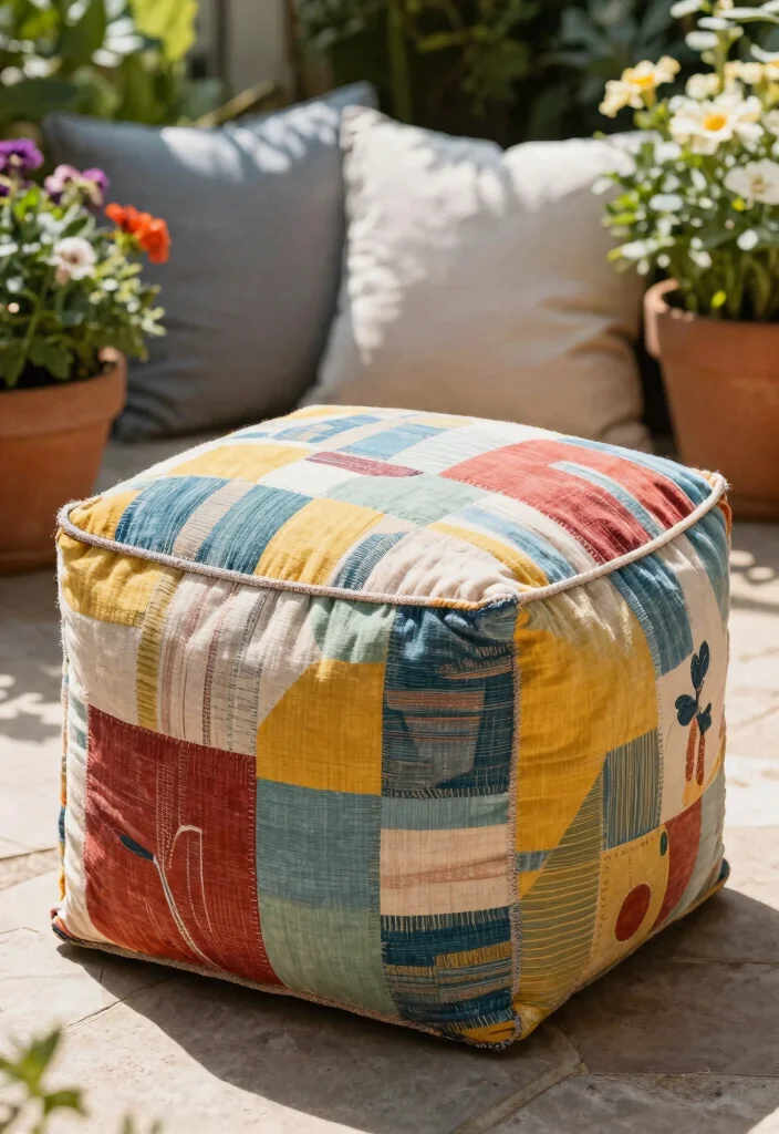 16 Patio Cushion Storage Ideas: Tidy Weatherproof Solutions 3 16 Patio Cushion Storage Ideas: Tidy Weatherproof Solutions - 3. DIY Cushion Storage Ottoman 1