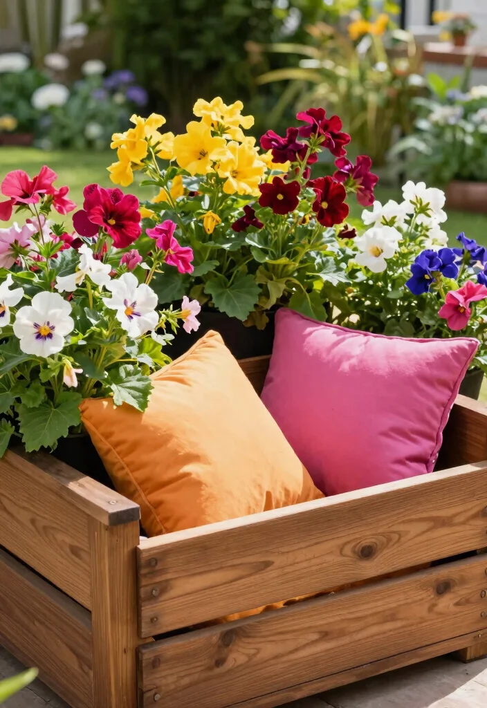16 Patio Cushion Storage Ideas: Tidy Weatherproof Solutions 7 16 Patio Cushion Storage Ideas: Tidy Weatherproof Solutions - 7. Box Planter Cushions Storage 1