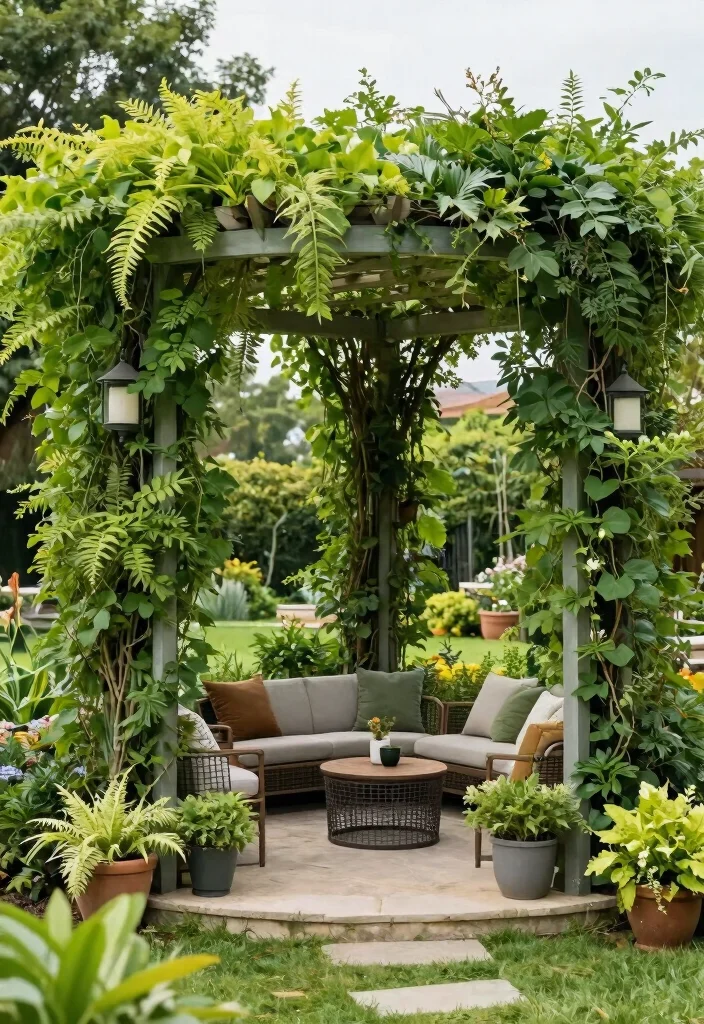 16 Porch Pergola Ideas Welcoming Front Entry Shade - 6. Green Wall Pergola 1