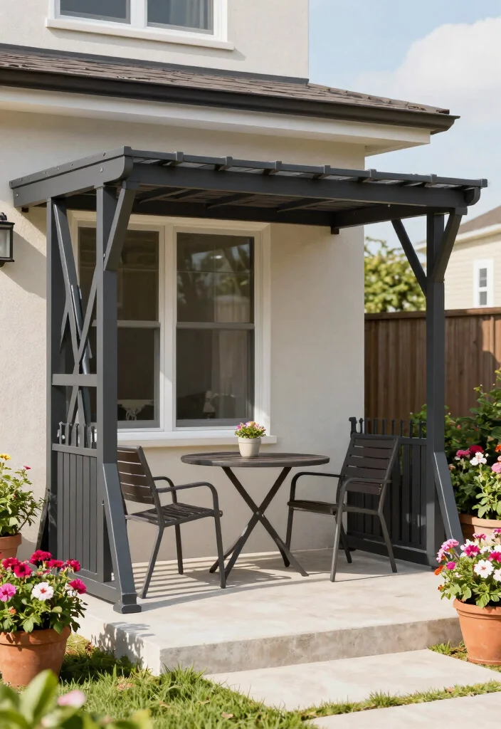 16 Porch Pergola Ideas Welcoming Front Entry Shade - 7. Folding Pergola 1