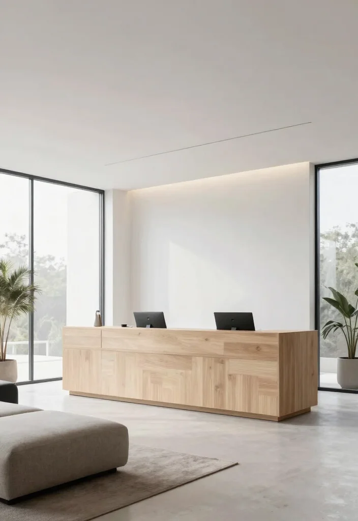 16 Reception Ceiling Design Ideas for an Elegant First Impression 14 16 Reception Ceiling Design Ideas for an Elegant First Impression - 14. Minimalist Whitewashed Ceilings 1