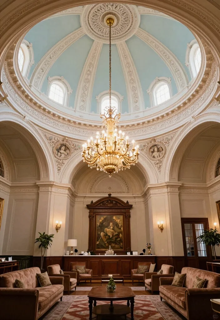 16 Reception Ceiling Design Ideas for an Elegant First Impression 15 16 Reception Ceiling Design Ideas for an Elegant First Impression - 15. Classic Dome Ceilings 1