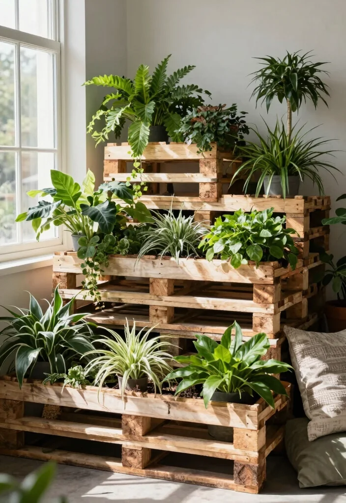 16 Unique Planter Ideas Indoor Creative Statement Pots - 15. Upcycled Pallet Planters 1