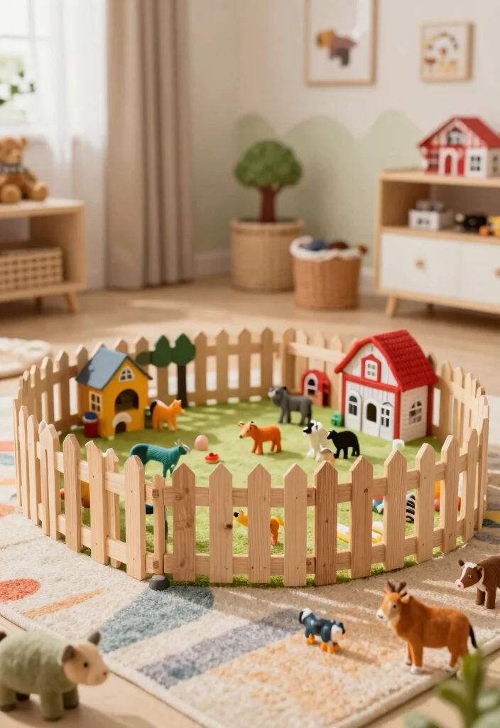 17 Animal Crossing Fence Ideas: Cute Game Inspired Designs - 11. Miniature Farm Fence 1