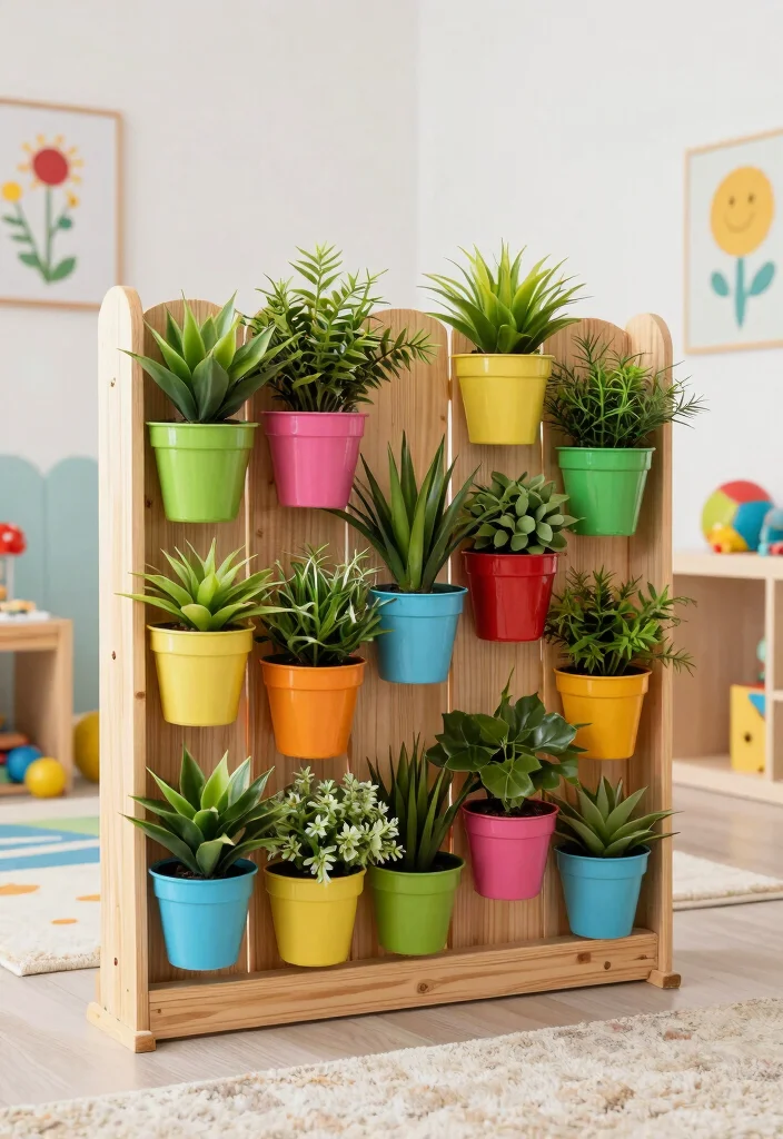 17 Animal Crossing Fence Ideas: Cute Game Inspired Designs - 13. Vertical Garden Fence 1