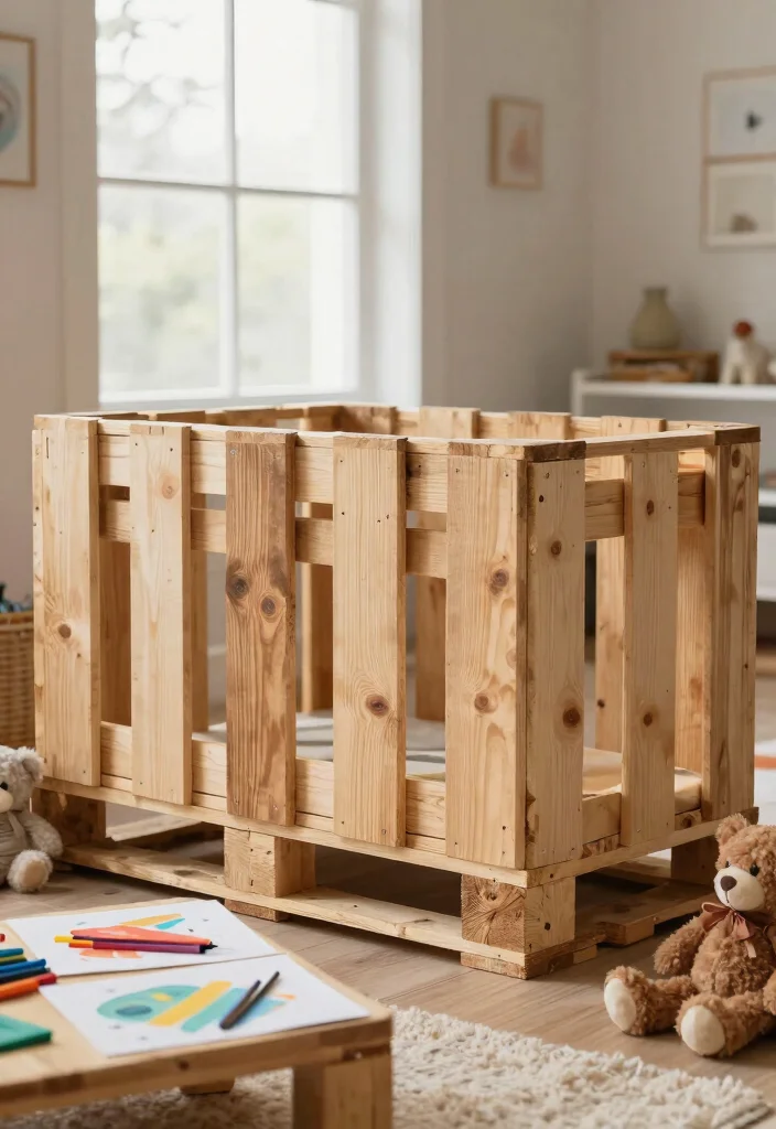 17 Animal Crossing Fence Ideas: Cute Game Inspired Designs - 2. Natural Wood Pallet Fence 1