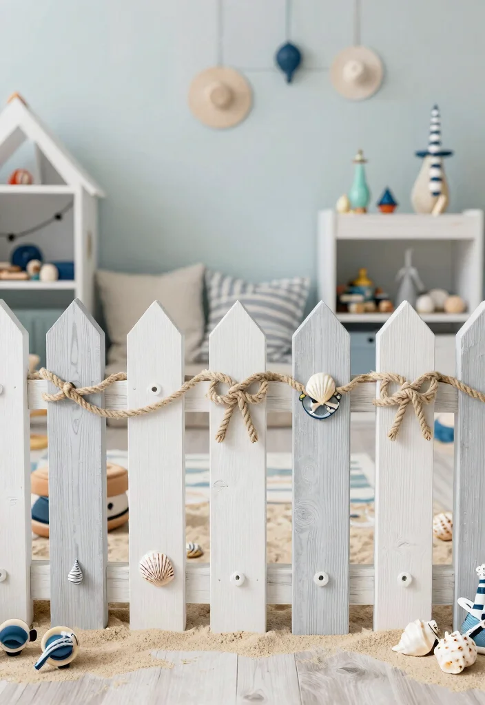 17 Animal Crossing Fence Ideas: Cute Game Inspired Designs - 8. Nautical-Themed Fence 1