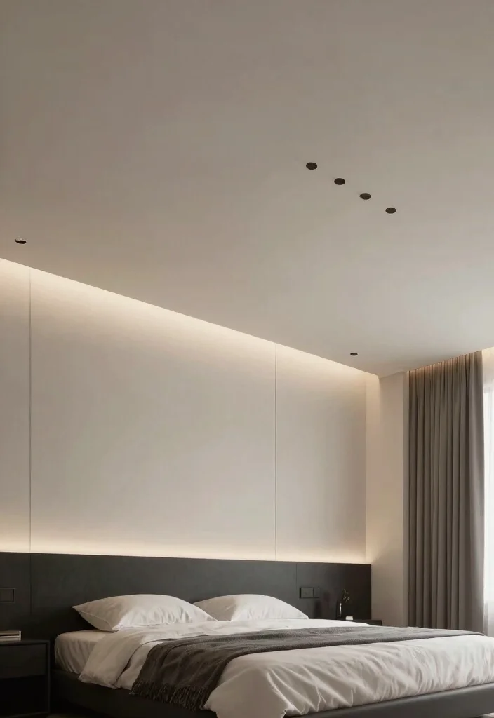 17 Down Ceiling Design Bedrooms Ideas for a Clean Layered Look - 4. Integrated Speakers 1