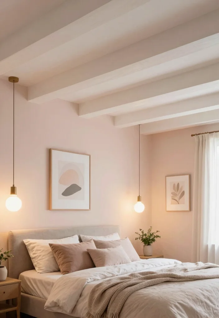 17 Faux Beams Low Ceiling Ideas Add Charm Without Height 12 17 Faux Beams Low Ceiling Ideas Add Charm Without Height - 12. Faux Beams in the Bedroom for Cozy Comfort 1
