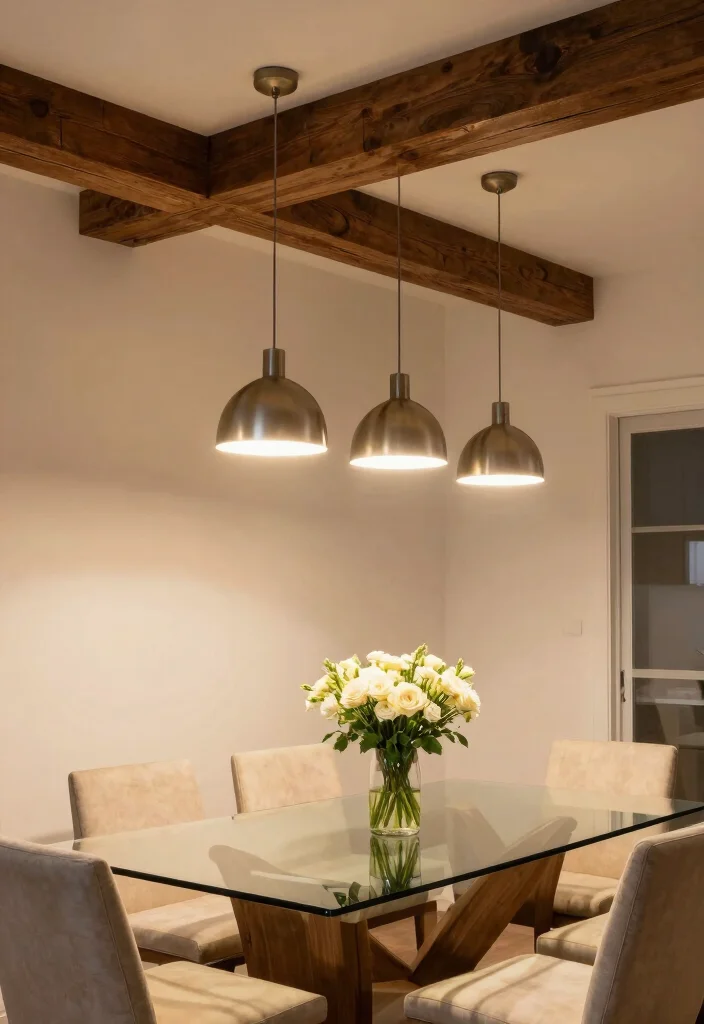 17 Faux Beams Low Ceiling Ideas Add Charm Without Height 5 17 Faux Beams Low Ceiling Ideas Add Charm Without Height - 5. Incorporating Beams into Lighting Fixtures 1
