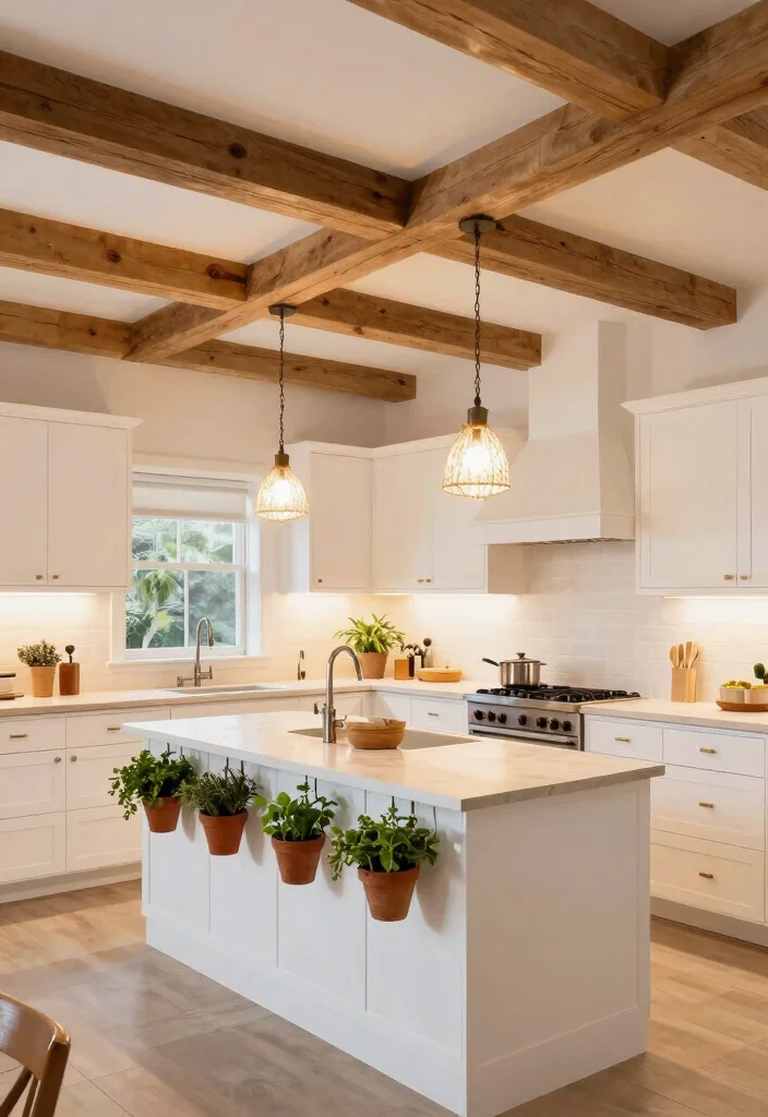 17 Faux Beams Low Ceiling Ideas Add Charm Without Height 8 17 Faux Beams Low Ceiling Ideas Add Charm Without Height - 8. Faux Beams in a Kitchen Space 1