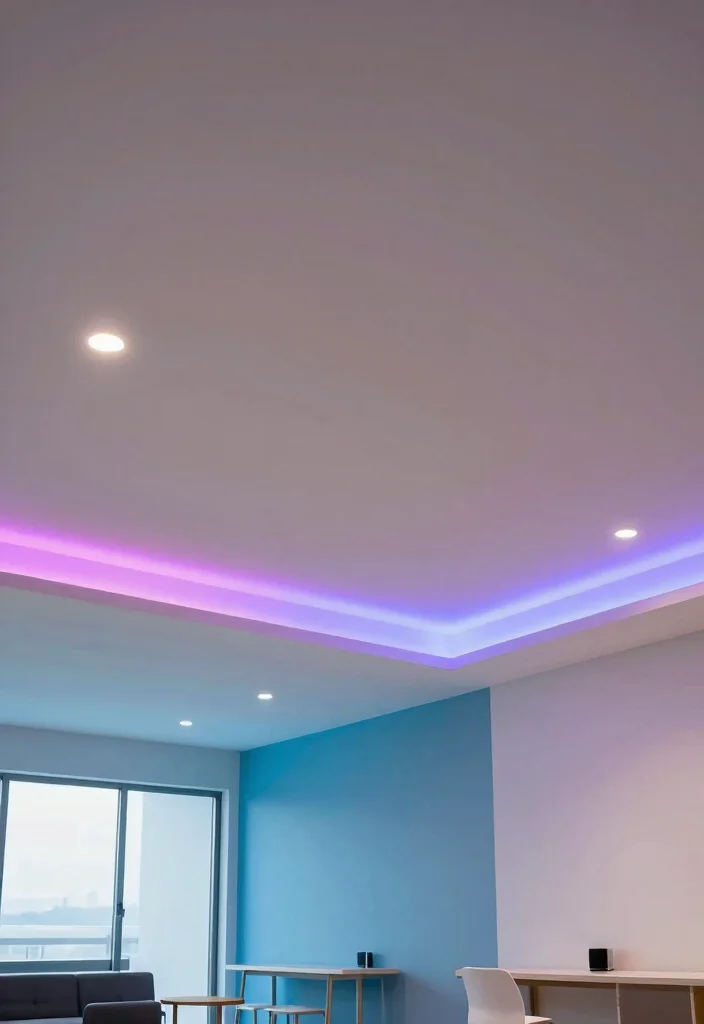 17 Modern False Ceiling Design for Hall Ideas: Sleek Architecture 13 17 Modern False Ceiling Design for Hall Ideas: Sleek Architecture - 13. Smart Ceilings 1