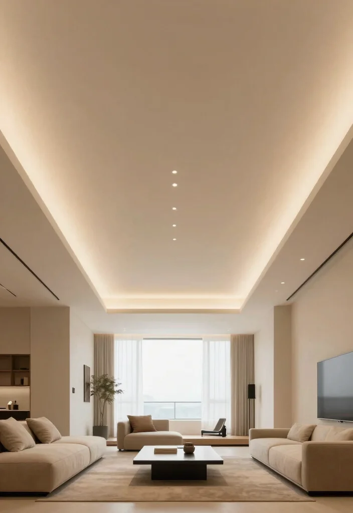 17 Modern False Ceiling Design for Hall Ideas: Sleek Architecture 3 17 Modern False Ceiling Design for Hall Ideas: Sleek Architecture - 3. Integrated Lighting 1