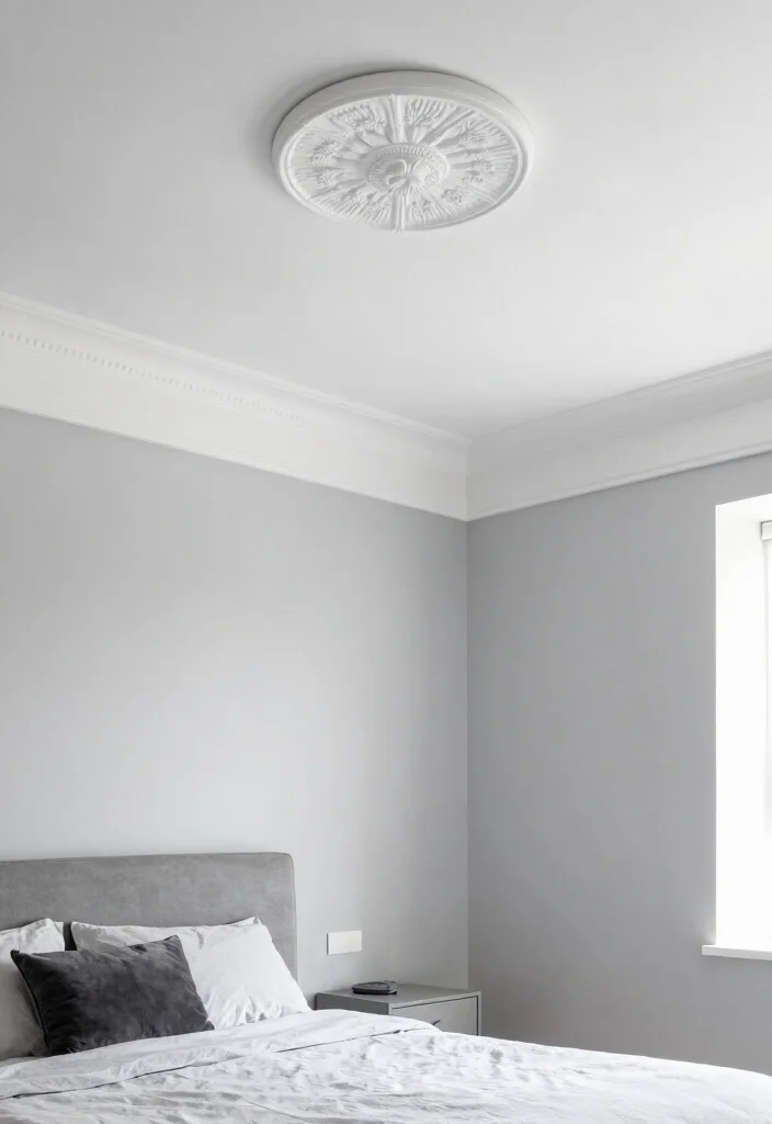 17 Painted Ceiling Bedroom Ideas: Bold Designer Statement - 11. Classic White with a Twist 1