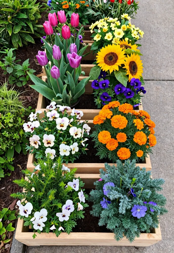 17 Planter Boxes Flowers Ideas Easy Color Boost - 12. Seasonal Flower Boxes 1