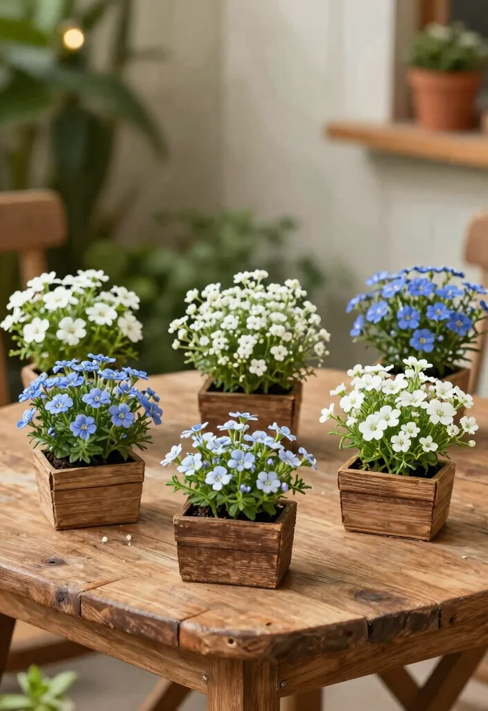 17 Planter Boxes Flowers Ideas Easy Color Boost - 14. Miniature Planter Boxes 1