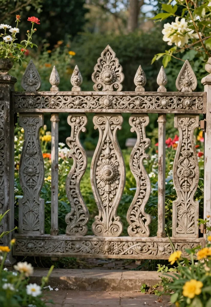 17 Ranch Fence Ideas for Rustic Wide Open Charm - 17. Artistic Fence Designs 1