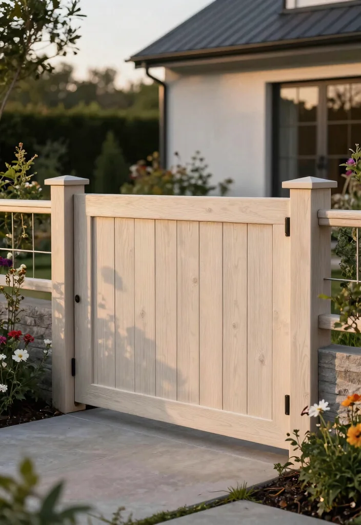 17 Ranch Fence Ideas for Rustic Wide Open Charm - 7. Contemporary Farmhouse Fencing 1