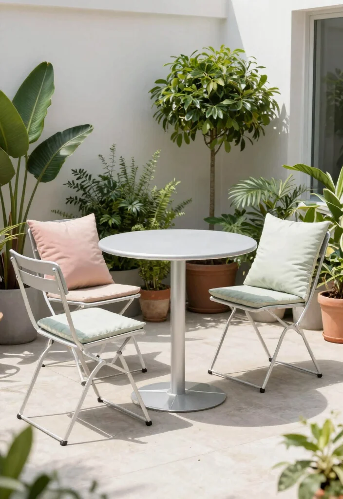 17 Small Patio Decorating Ideas Big Style Tiny Space 11 17 Small Patio Decorating Ideas Big Style Tiny Space - 11. Opt for Lightweight Furniture 1