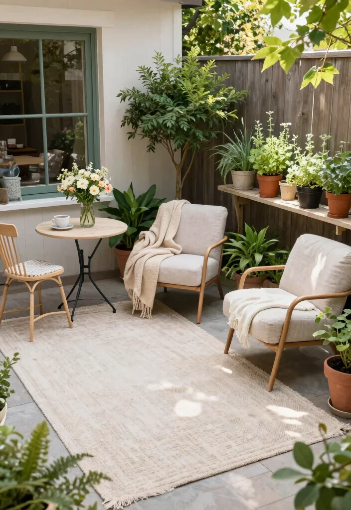 17 Small Patio Decorating Ideas Big Style Tiny Space 3 17 Small Patio Decorating Ideas Big Style Tiny Space - 3. Create Cozy Zones 1
