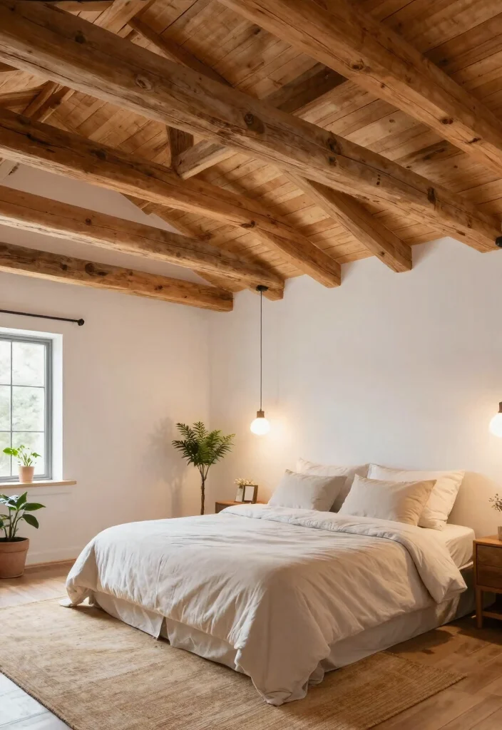 18 Bedroom Ceiling Design Modern Luxury Ideas Hotel Style Finish - 1. Wood-Beam Ceiling 1