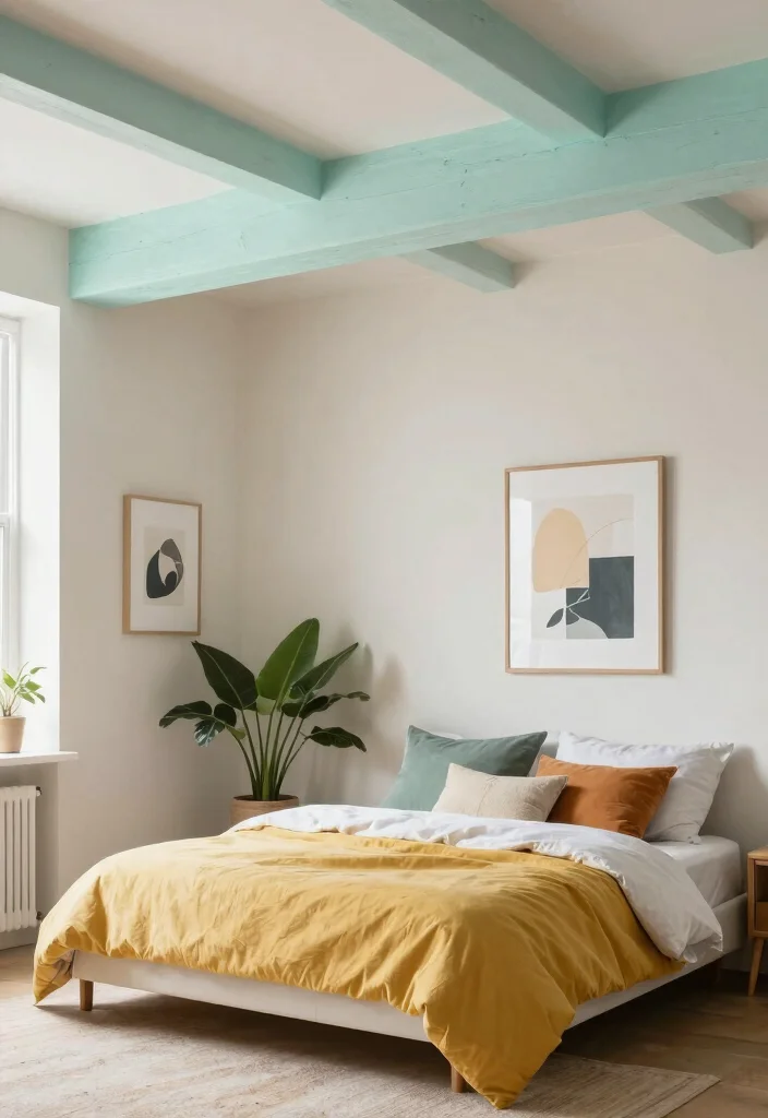 18 Bedroom Ceiling Design Modern Luxury Ideas Hotel Style Finish - 11. Painted Beams 1