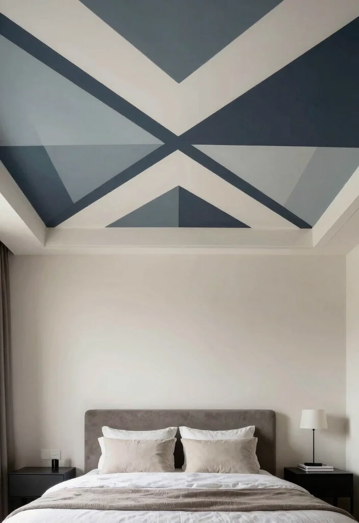 18 Bedroom Ceiling Design Modern Luxury Ideas Hotel Style Finish - 6. Geometric Patterns 1