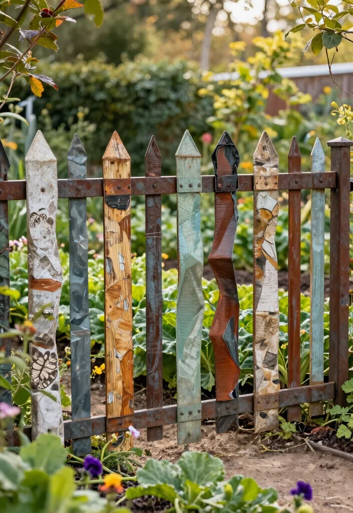 18 Modern Metal Fence Ideas: Sleek, Durable Style 8 18 Modern Metal Fence Ideas: Sleek, Durable Style - 8. Eco-Friendly Options: Recycled Metal Fences 1
